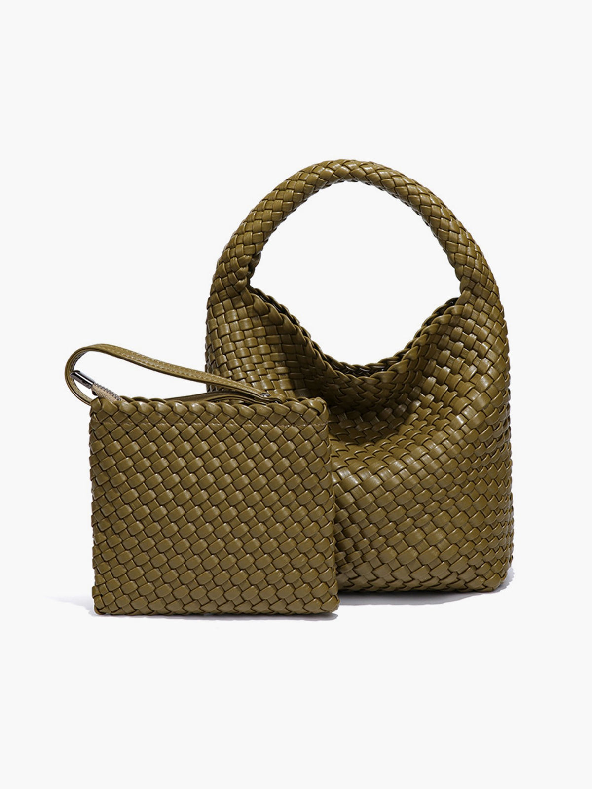 Seame - Cara Woven Bag Small Olive Small