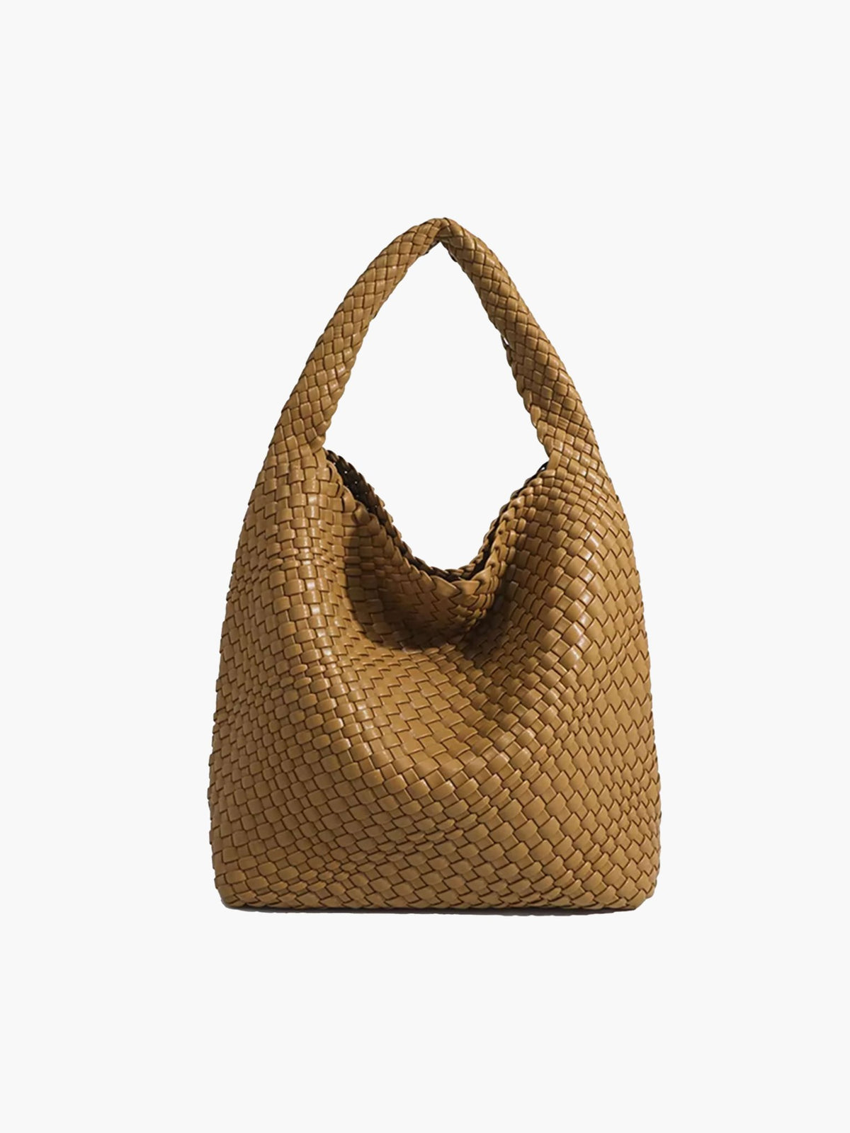 Seame - Cara Woven Shopper Bag Medium Light Brown Medium