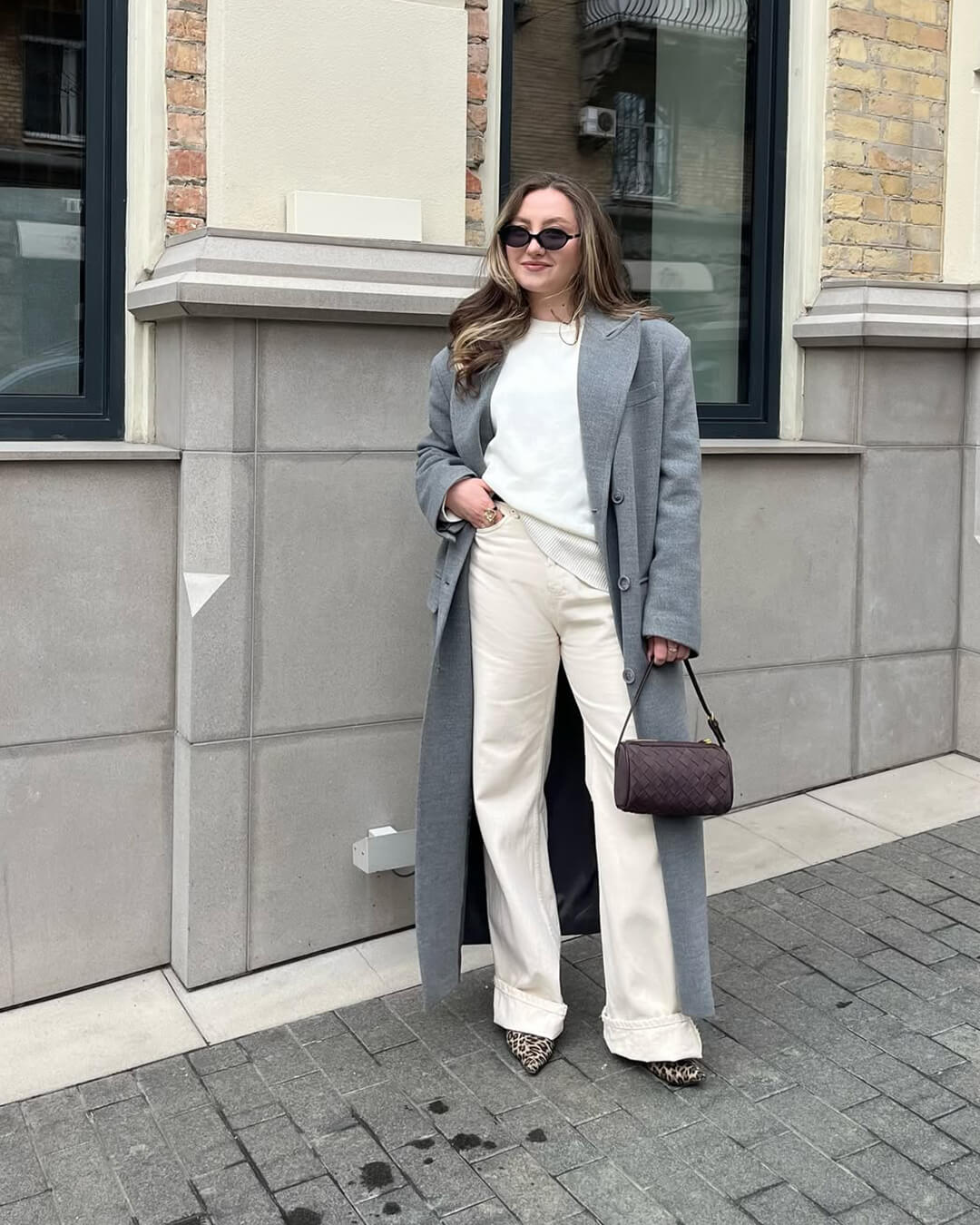 SEAME - Eva Woven Suede Bag Beige Regular