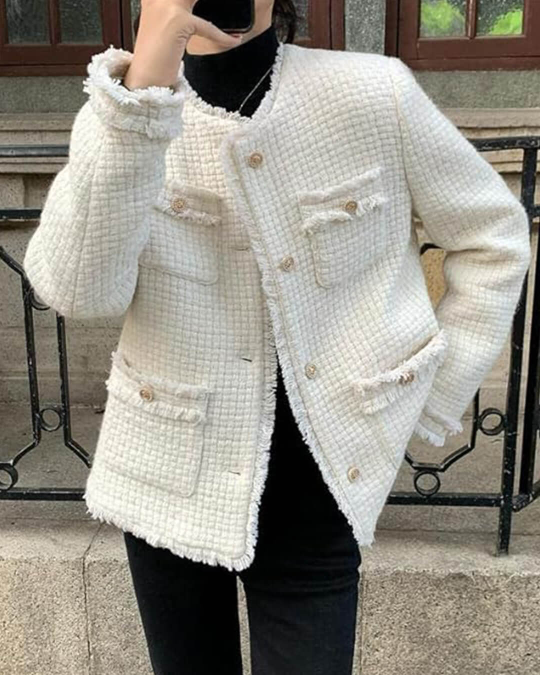 SEAME - Helena Vintage Jacket Creme S