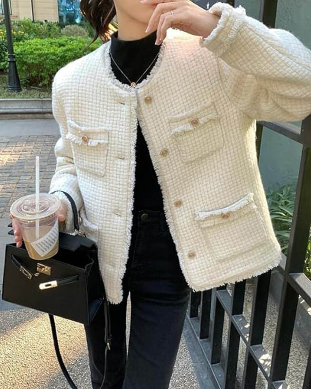 SEAME - Helena Vintage Jacket Creme XS