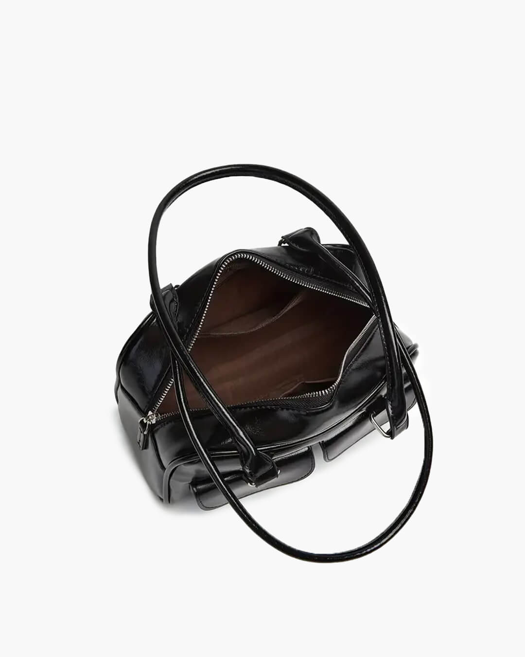 SEAME - Maelle Vegan Leather Pocket Bag Black Regular