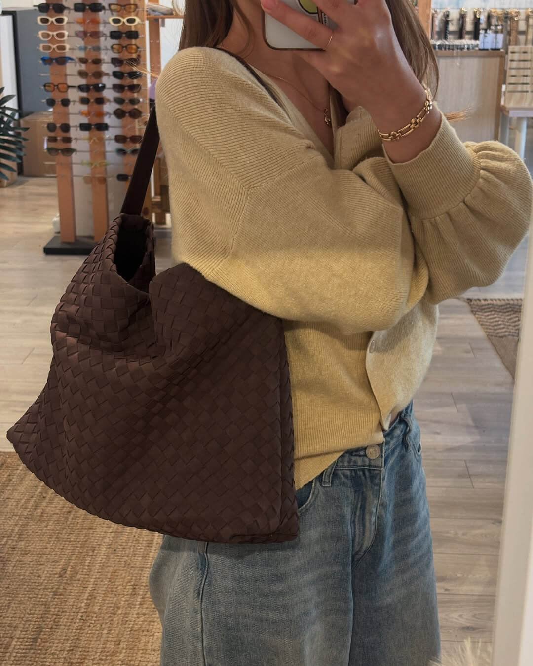 SEAME - Marceline Suede Tote Bag Brown Regular