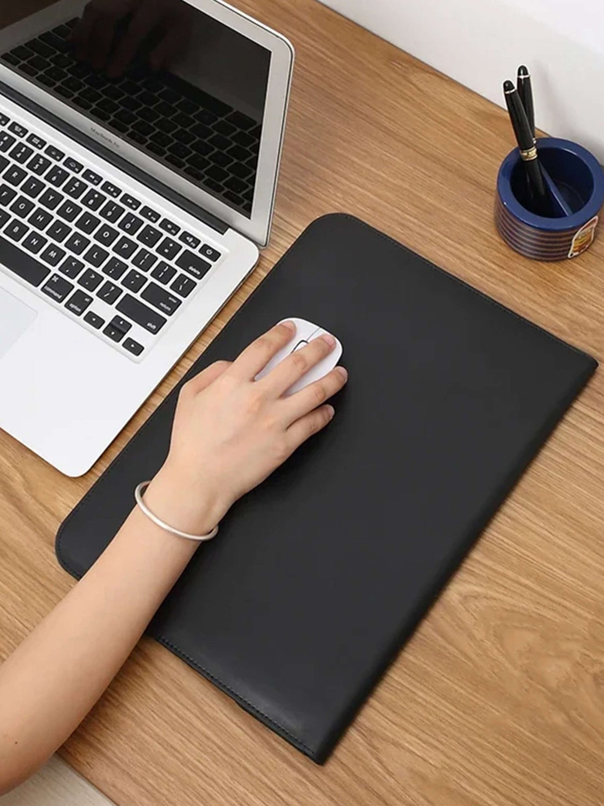 Seame - Nica Woven Laptop Bag Black Regular