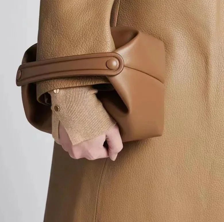 SEAME - Penelope Women's Handbag - Genuine Leather with Unique Niche Design Black