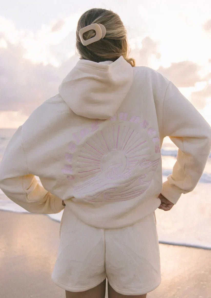 SEAME - Talia Chasing Sunsets Hoodie Creme XS
