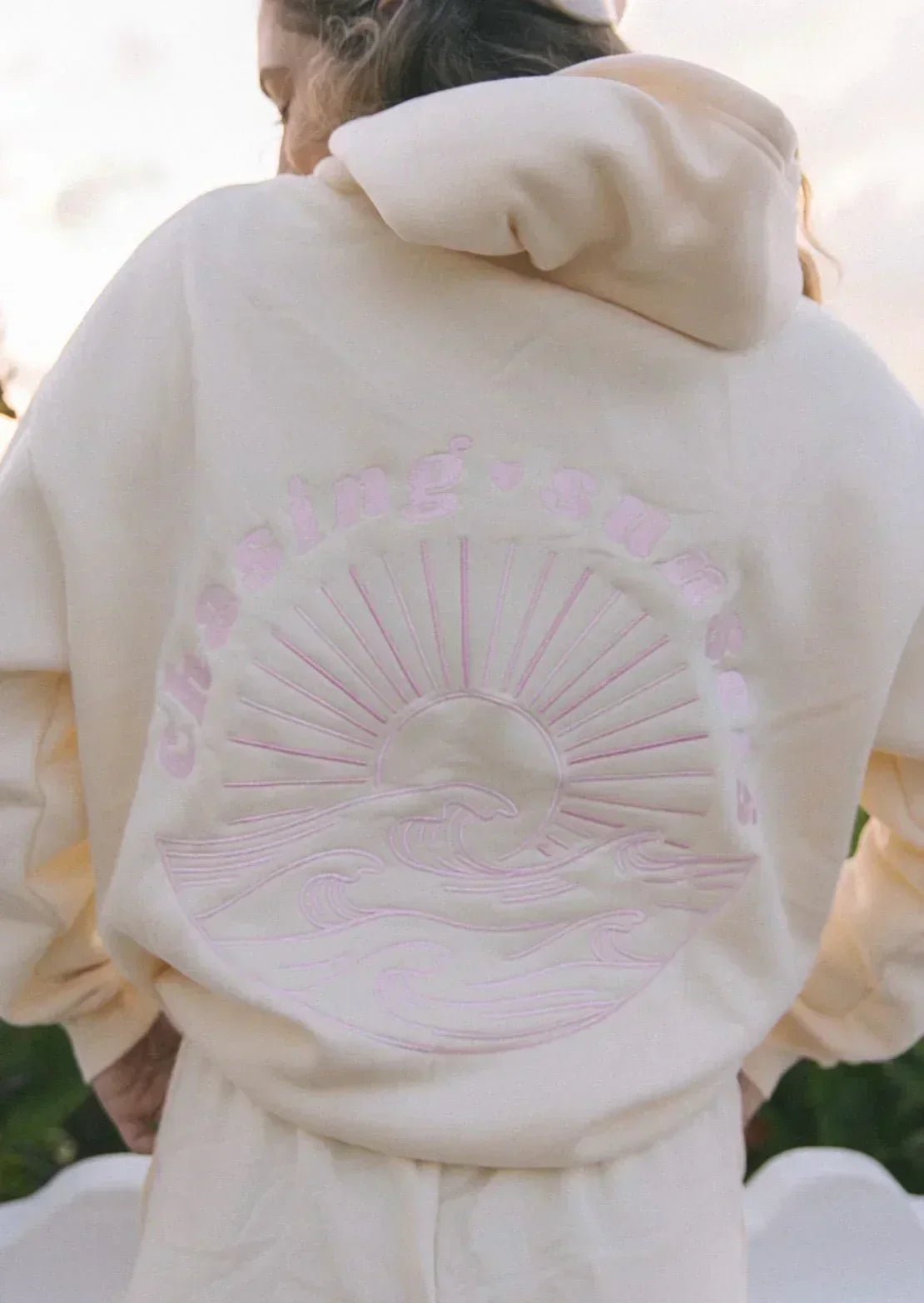 SEAME - Talia Chasing Sunsets Hoodie Creme XS