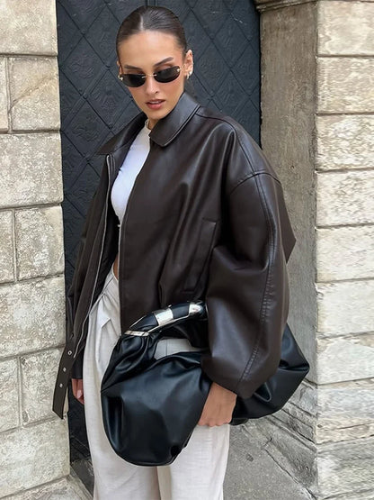 Georgia Vegan Leather Jacket