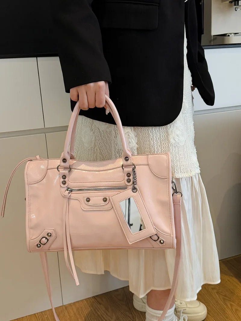 SEAME - Carmela - Stylish Handbag with Spacious Interior & Minimalist Design Pink