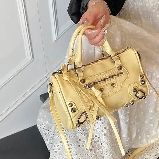 SEAME - Dahlia - Women's Tote Bag with Adjustable Shoulder Strap & Spacious Interior White