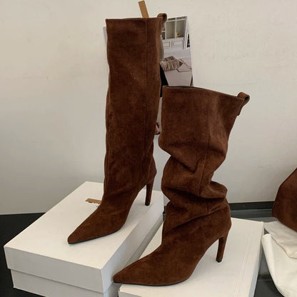 SEAME - Karyl Knee High Boots Coffee 36
