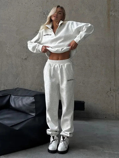 SEAME - Lila Oversized Tracksuit Set Grey L