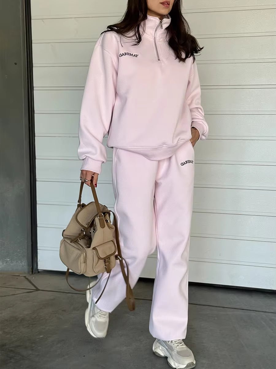 SEAME - Lila Oversized Tracksuit Set Pink M