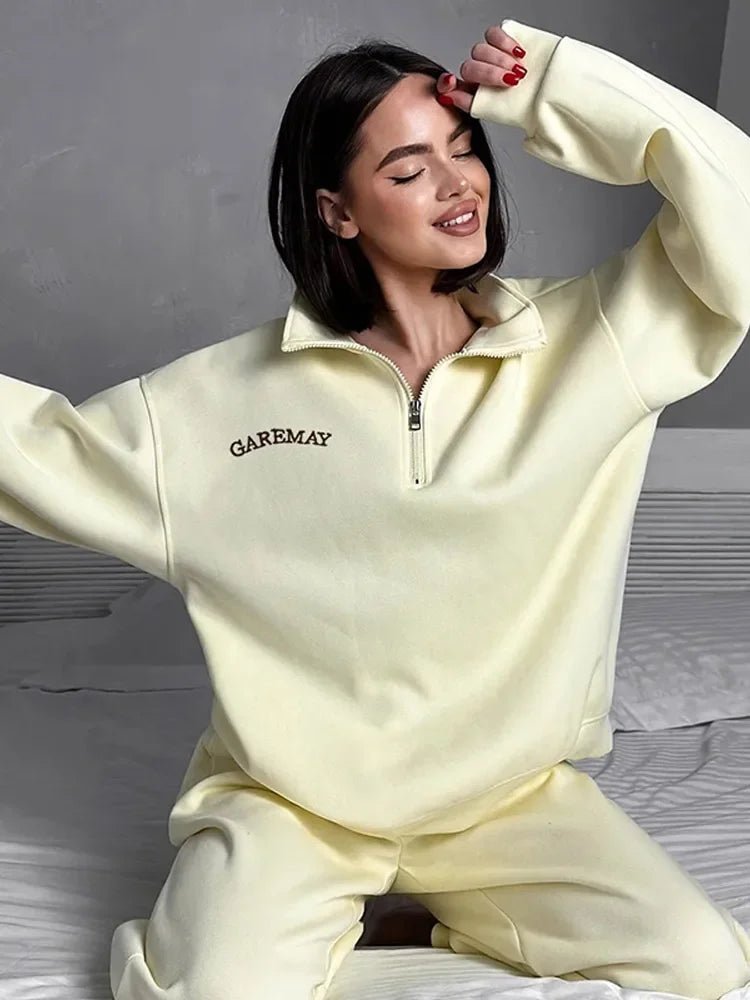 SEAME - Lila Oversized Tracksuit Set Yellow M