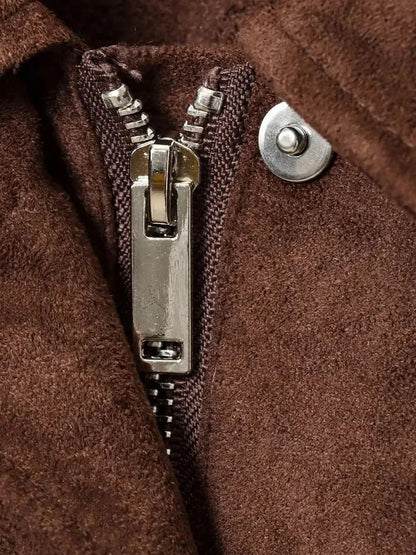 SEAME - Zoey Vegan Suede Jacket Brown XS